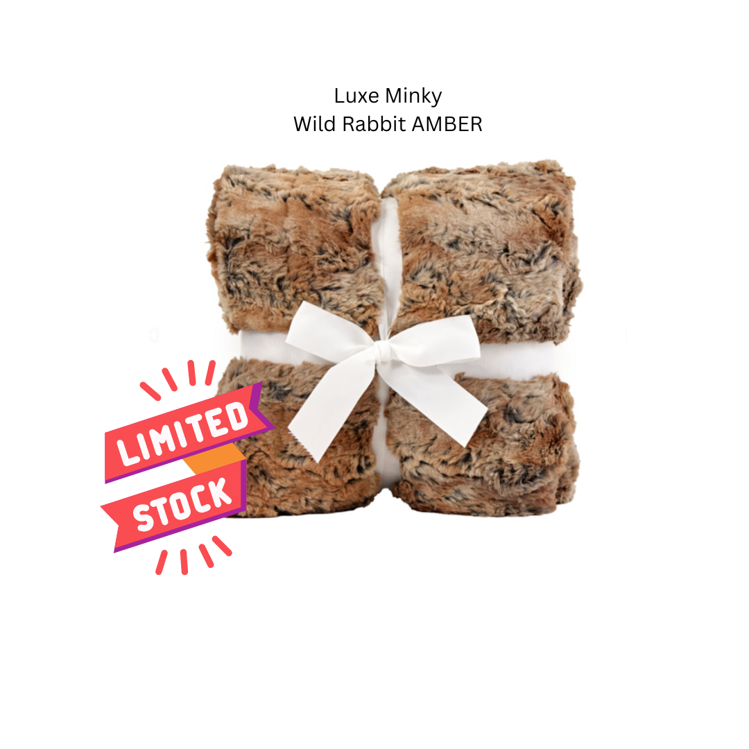 WILD RABBIT - AMBER - Adult Luxury Minky Blanket - Fast TAT