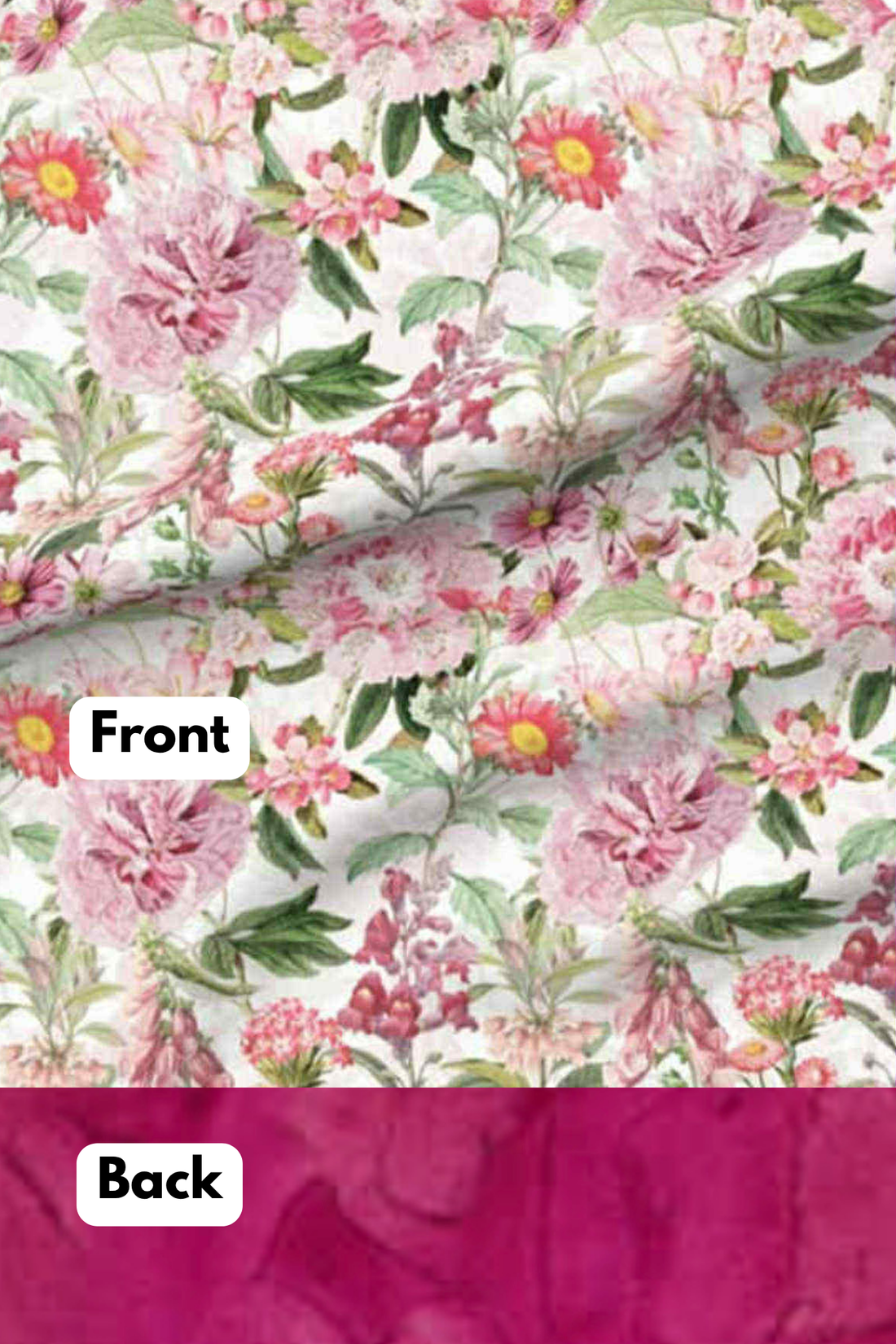 Grand millennial vintage botanical and Magenta - Adult Luxury Minky Blanket - pre-order