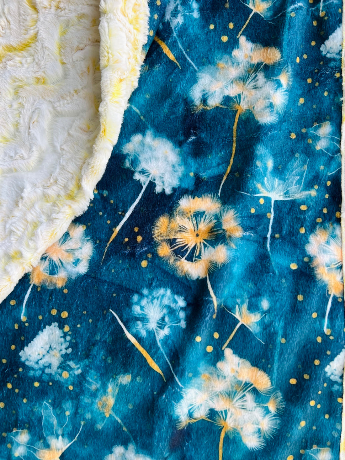 Dandy Snowy Owl Buttercup (RARE MINKY) - Luxury Minky Blanket