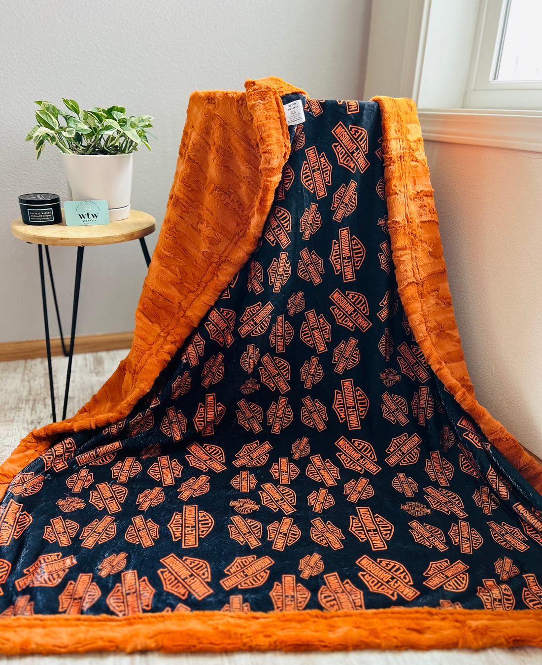 CUSTOM - Hd Black Luxe Minky Blanket - Pre-order