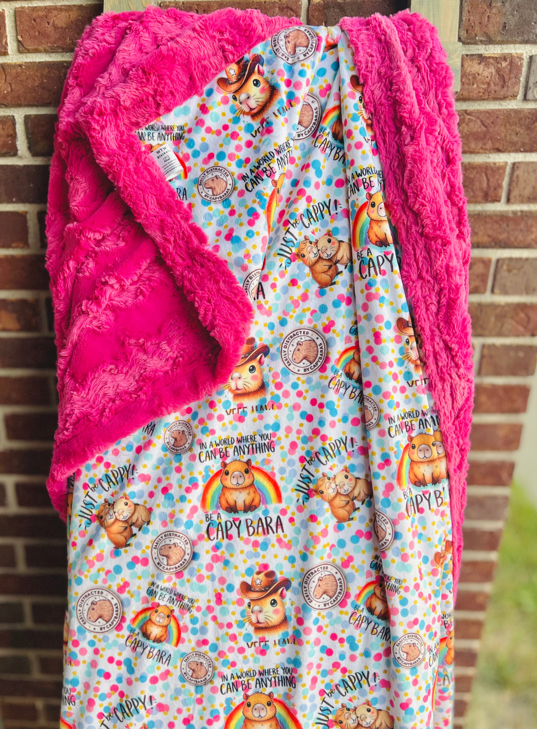 Just Be Cappy! Capybara - Luxury Minky Blanket (PRE-ORDER)