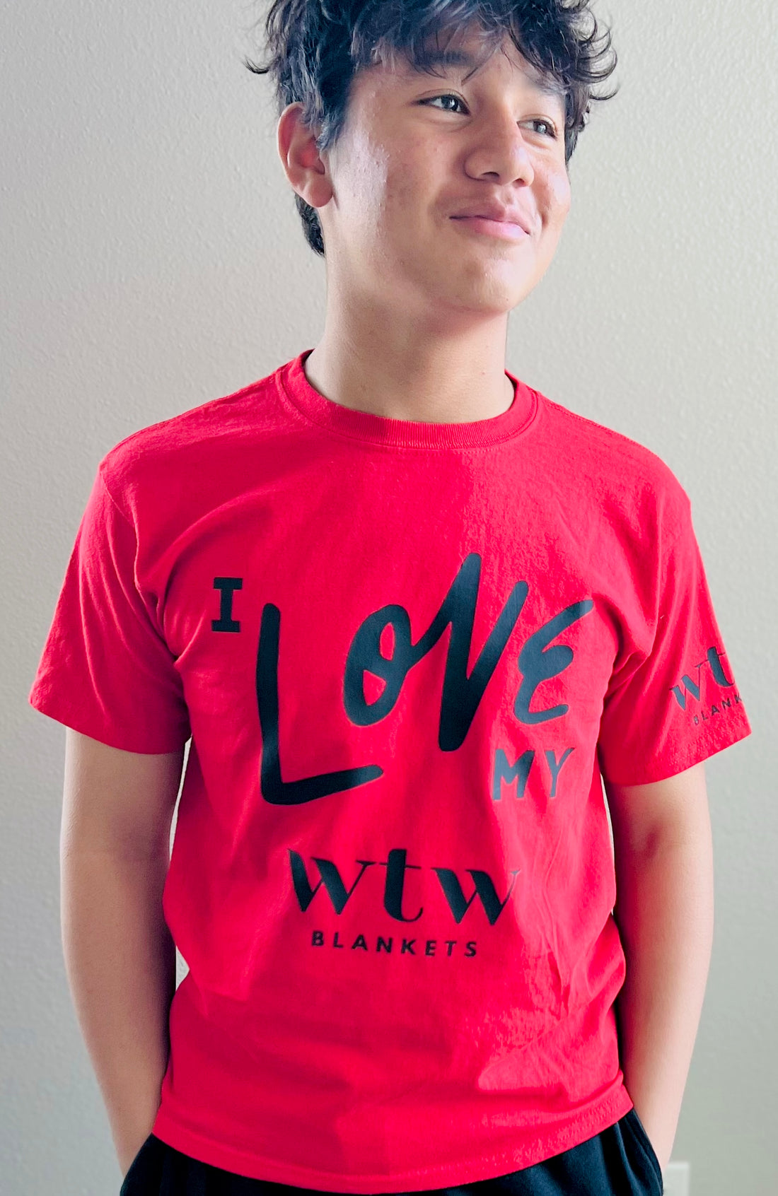 "I Love My WTW Blankets" Red T-shirt