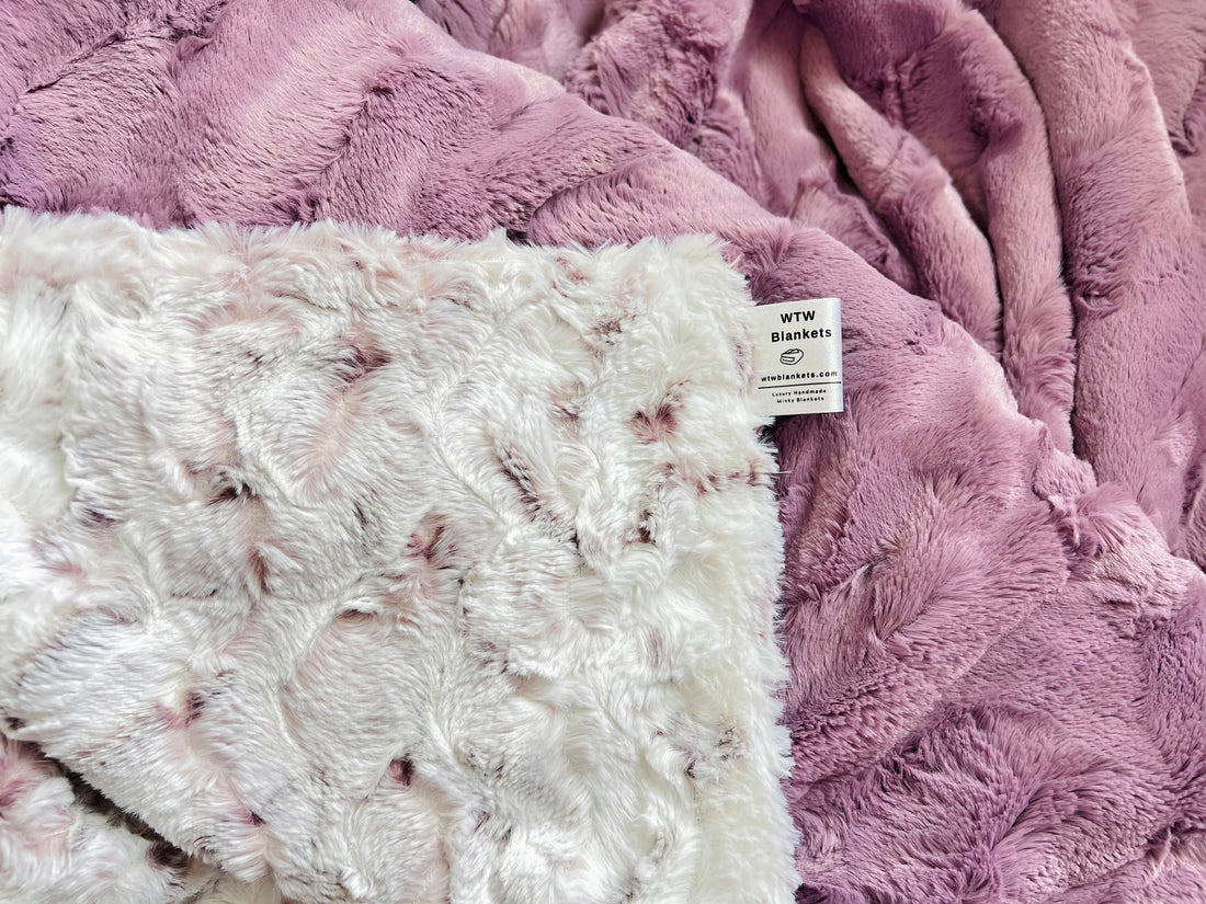 Snowy 0WL - Elderberry - Luxe Minky Blanket - PRE-ORDER (Made to Order)