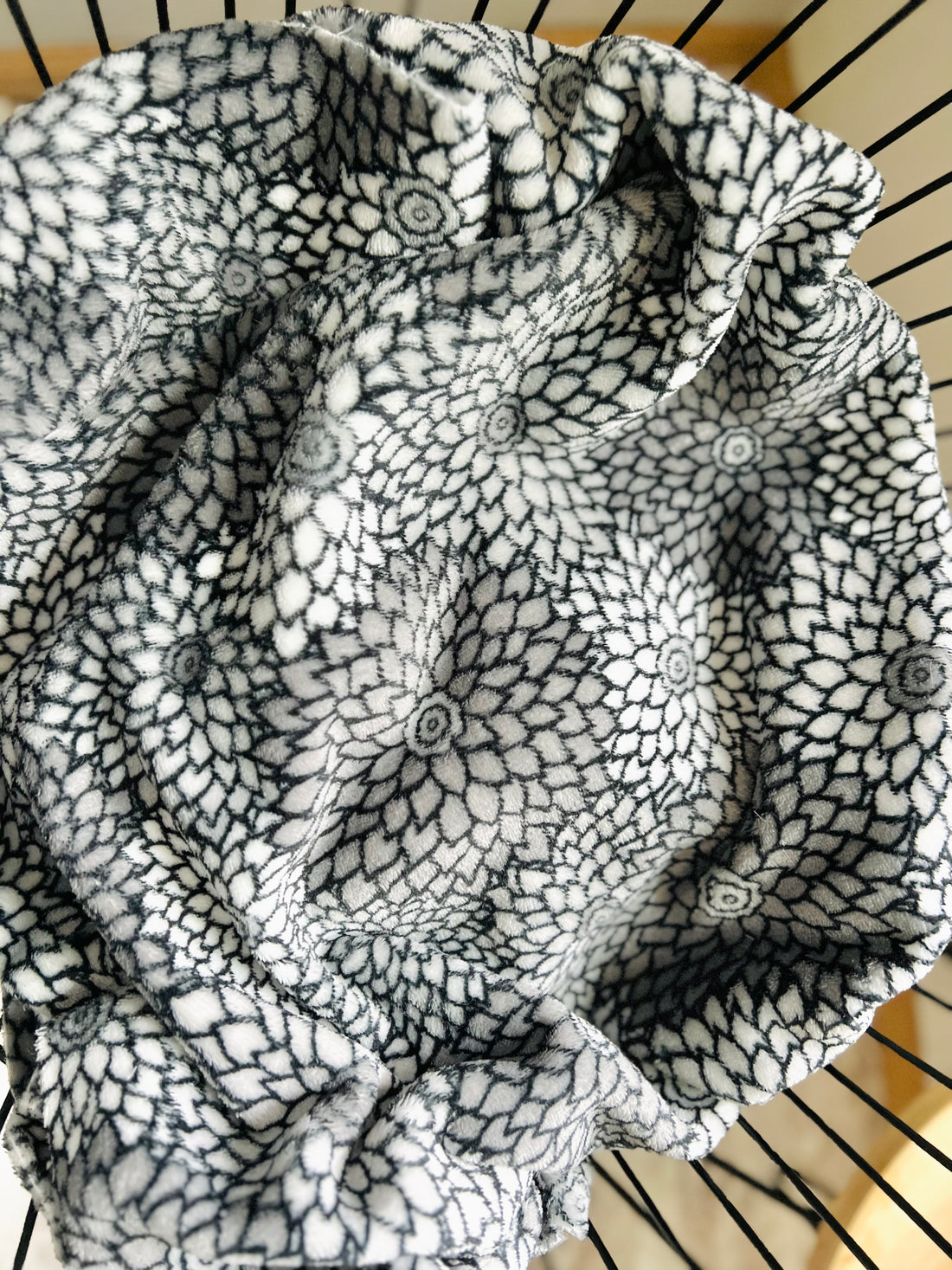 Grey Floral *SEW LUSH* Blanket