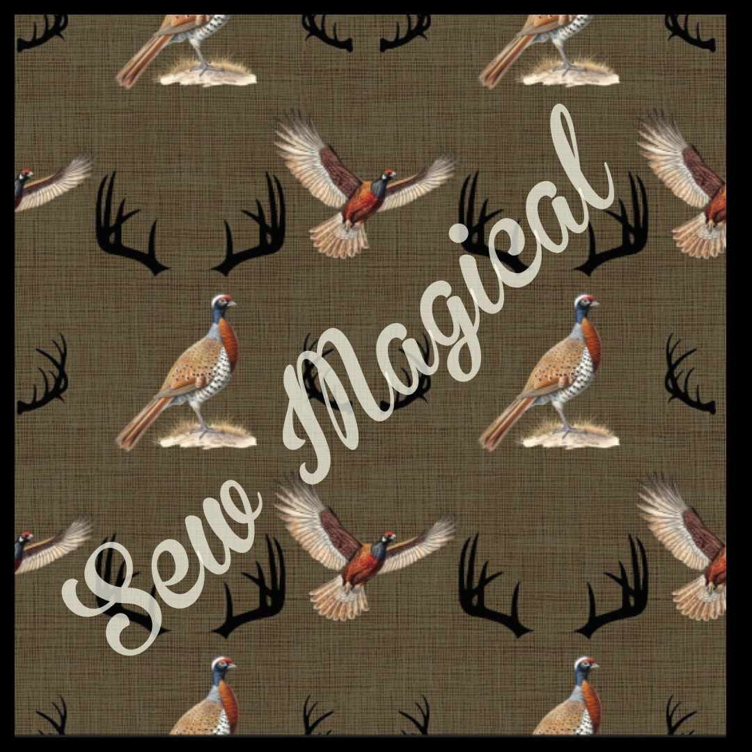 Pheasant Hunting Dreams- Luxury Minky Blanket - pre-order - Put backing color preference in notes at checkout