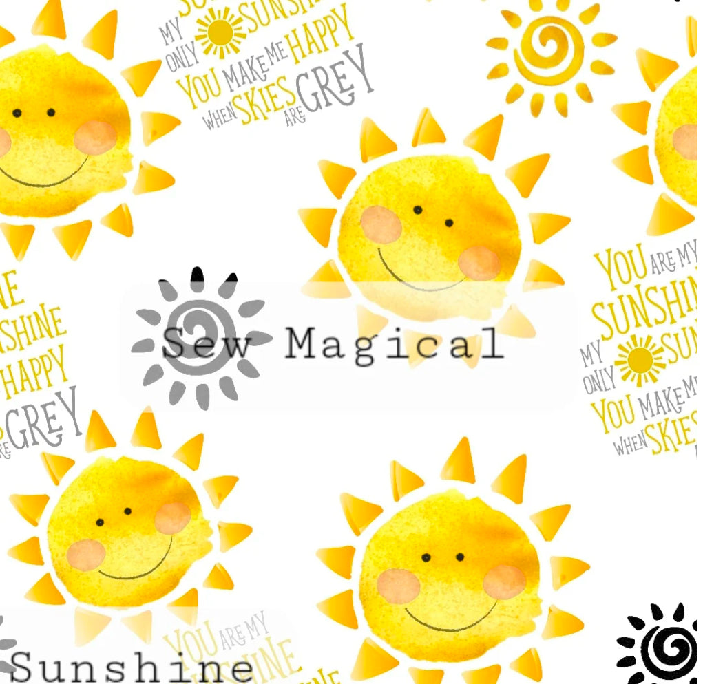 You are my sunshine! Adult Luxury Minky Blanket - grey backing