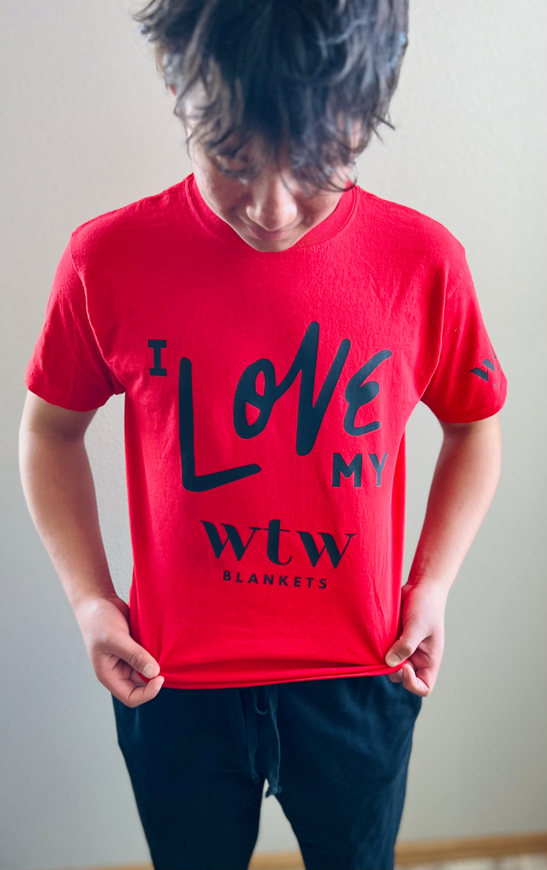 "I Love My WTW Blankets" Red T-shirt