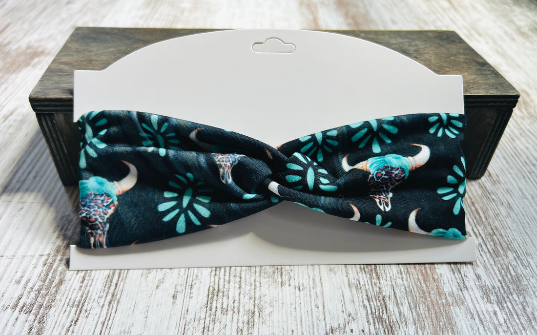 *FLAWED* turquoise rodeo headband