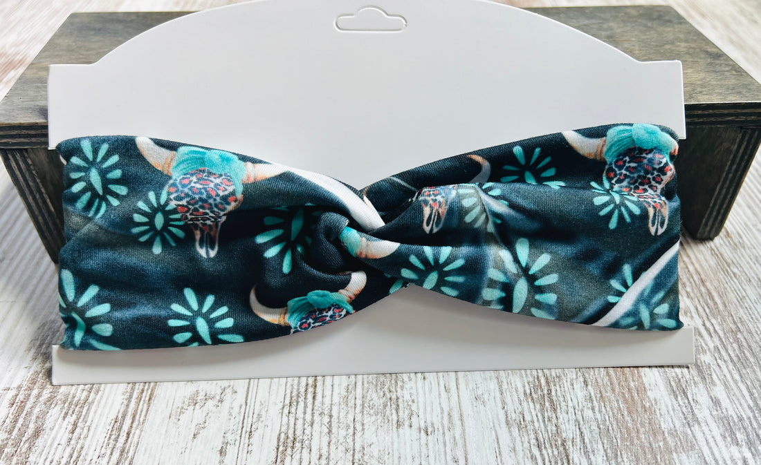 *FLAWED* turquoise rodeo headband