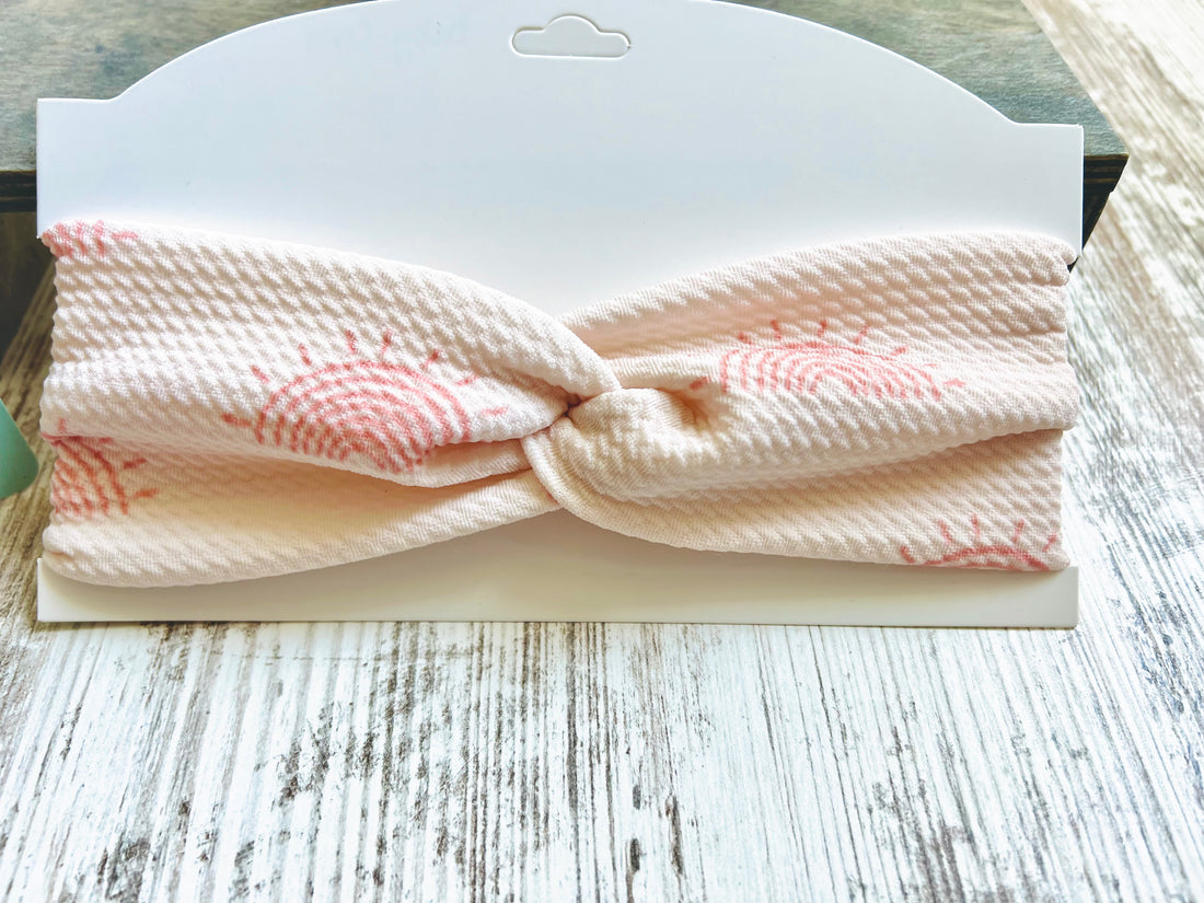 Pink Rainbow Twist- Knot Headband - Bullet