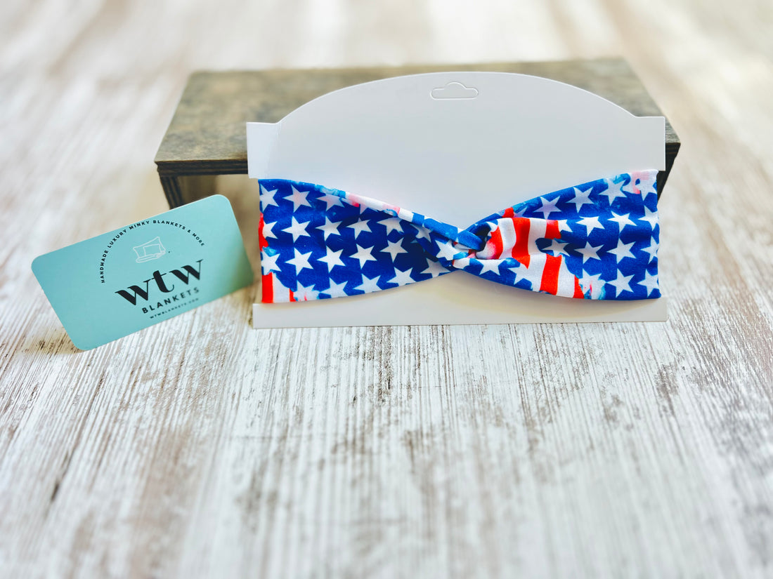 Patriotic Twist-Knit Headband