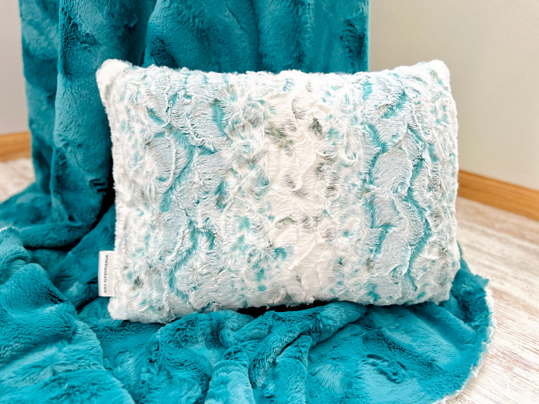 Snowy 0wl Mallard & Solid - Luxe Cuddle Minky Blanket - Pre-Order - (Made to Order)