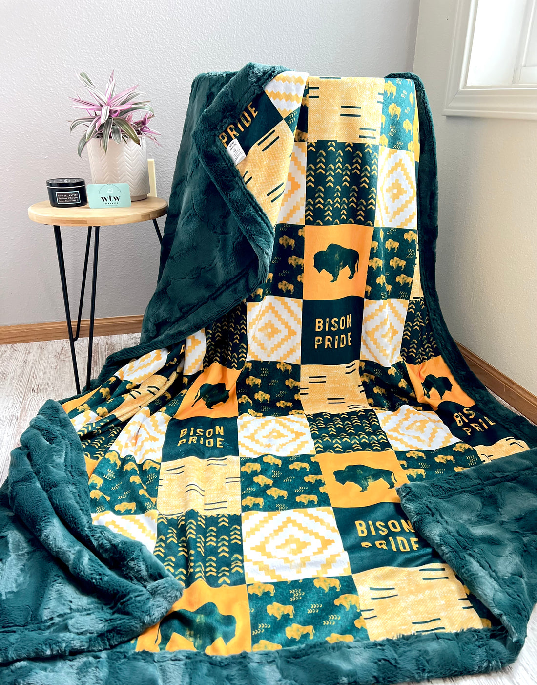 NDSU Bison - Luxury Minky Blankets -
