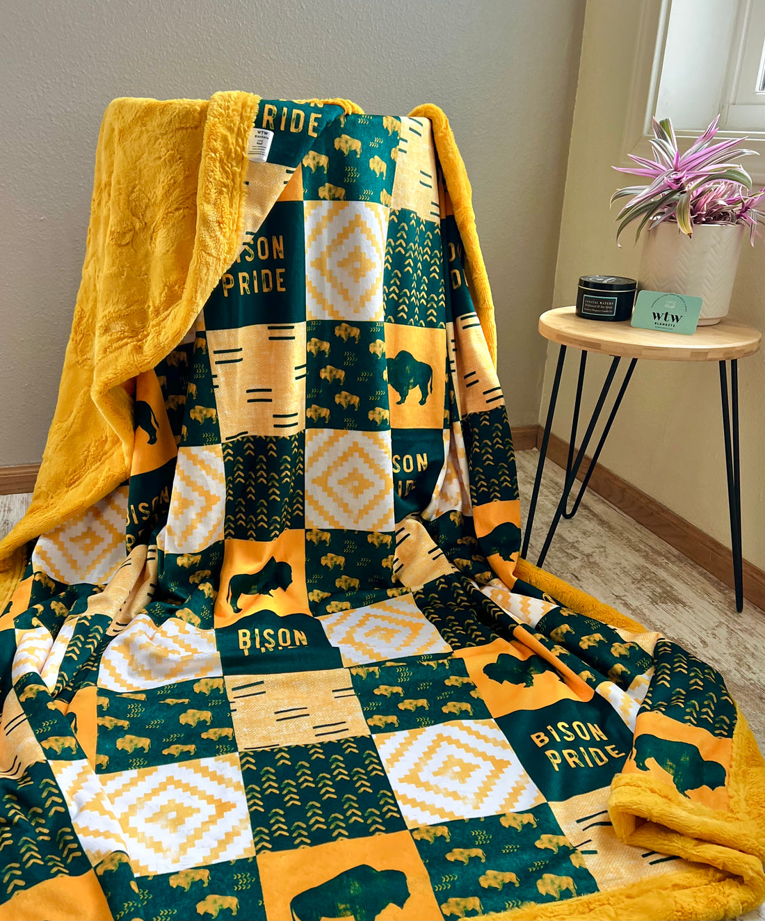 NDSU Bison - Luxury Minky Blankets -