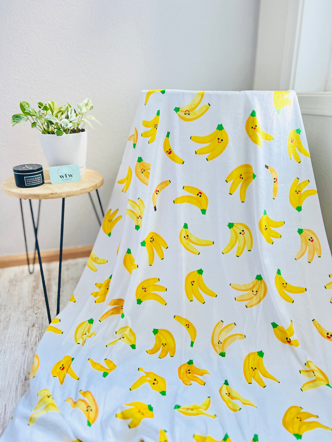 Go Bananas! & Mystery Backing - Luxe Minky - Adult Blanket - 58x70" - IN STOCK (MADE TO ORDER)