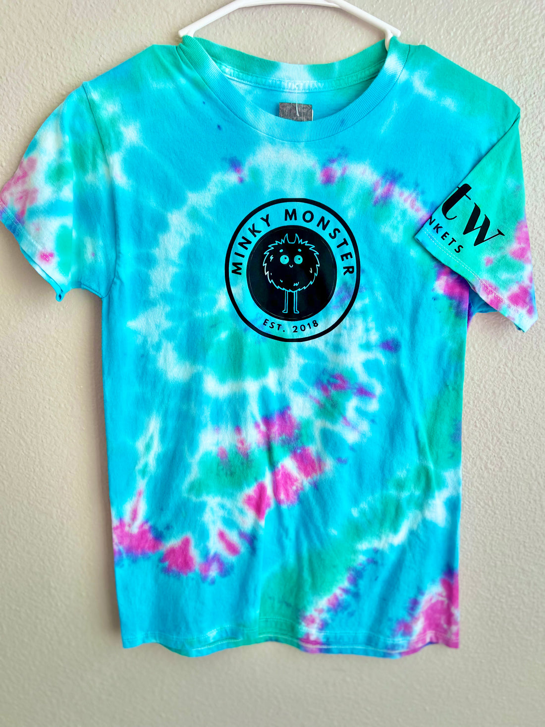 Bold "Minky Monster" Splatter Tie Dye T-Shirt - YOUTH