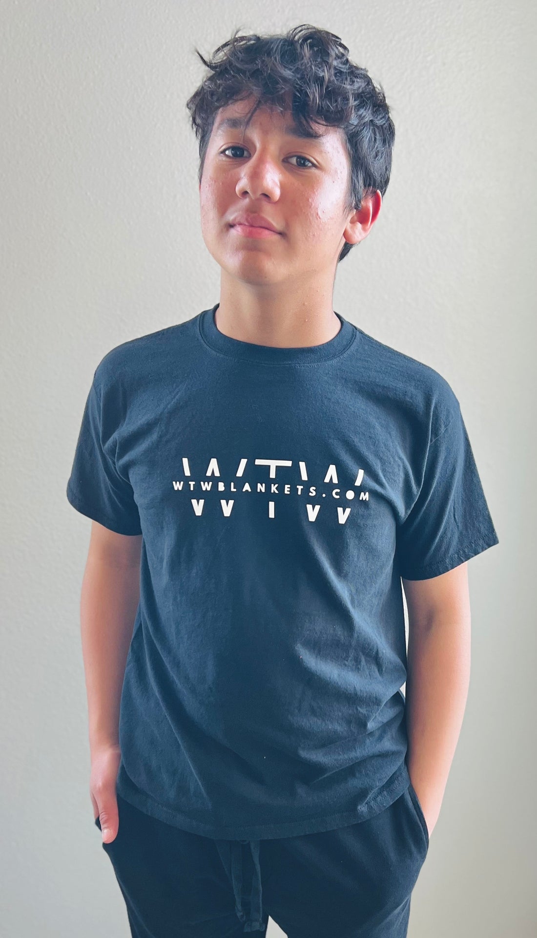 WTW logo black T-shirt with white vinyl