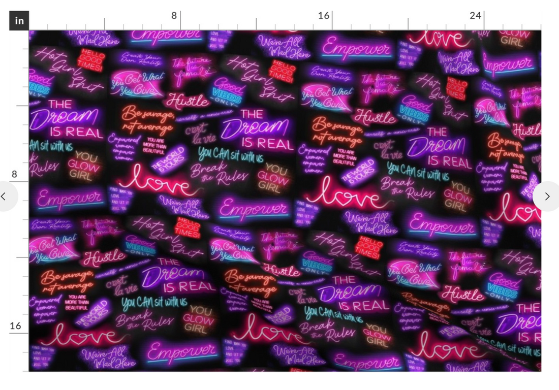 "Positive Female" Neon Vibes - Adult Minky Blanket