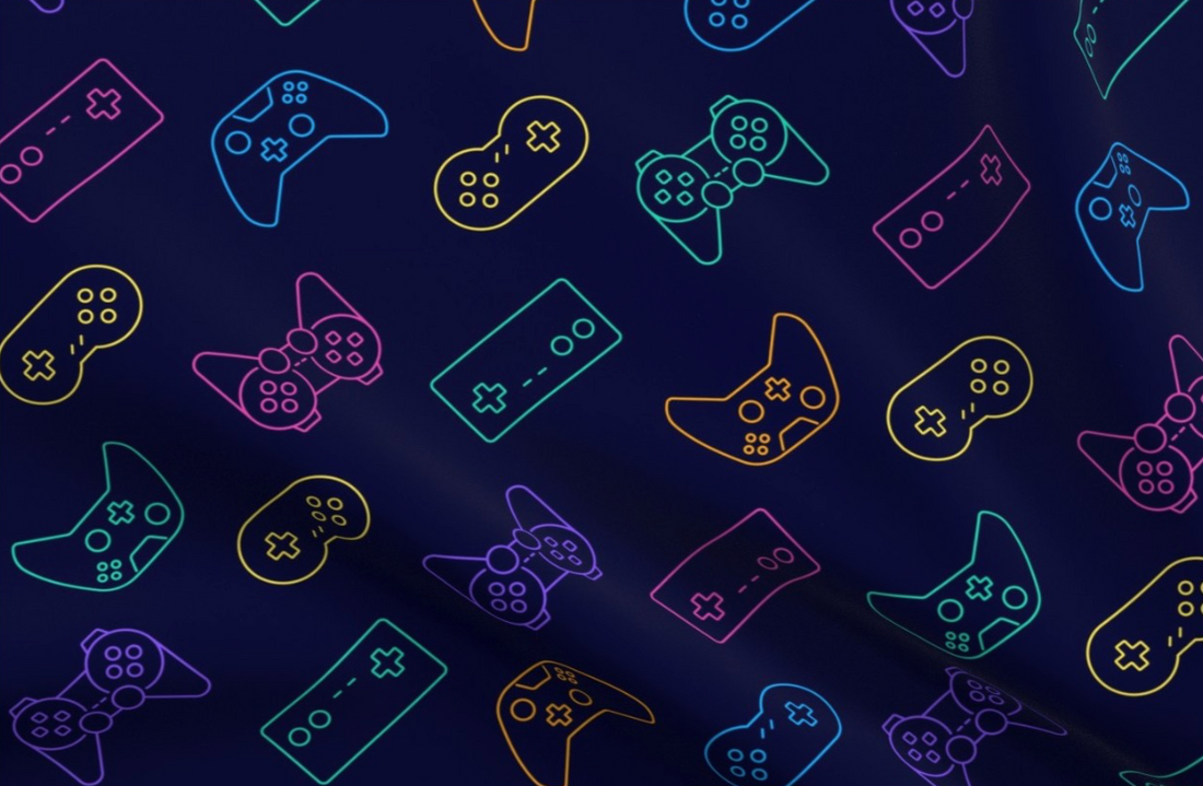 CUSTOM - Gamer Neon Throw Luxe Minky Blanket