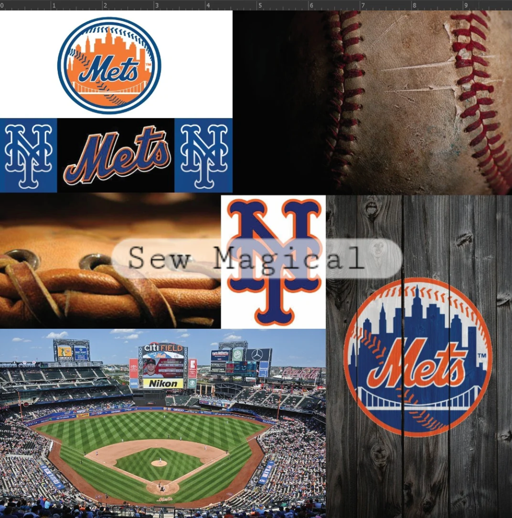 NY METs Collage print - Luxury Minky Blanket (PRE-ORDER)