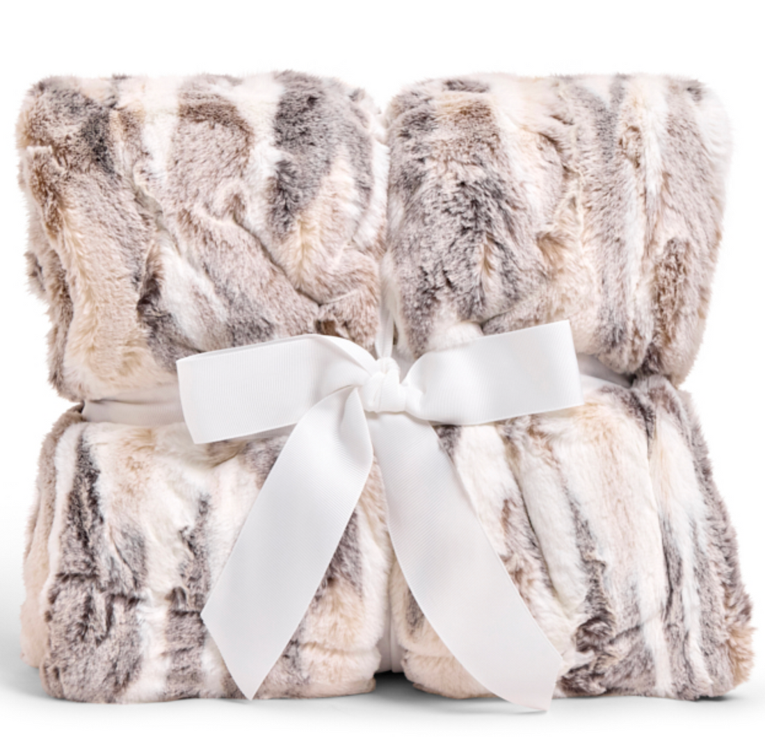 Frosted Himalayan Pewter - Adult Luxury Minky Blanket - Fast TAT