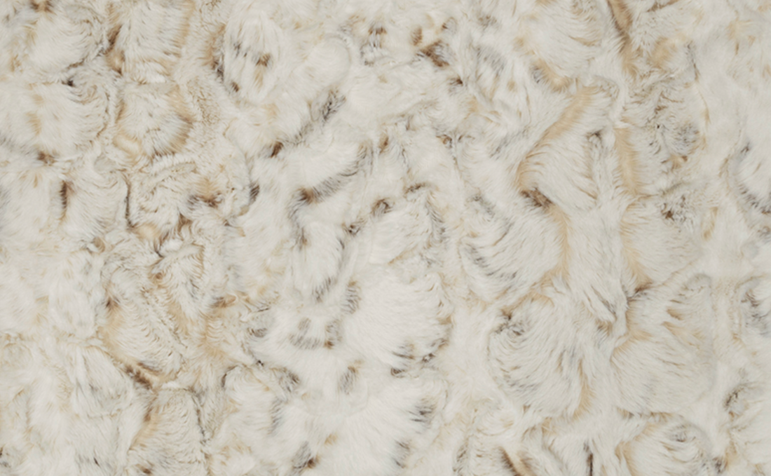 Natural Snowy Owl Luxe Cuddle Taupe backing - (Made to Order)