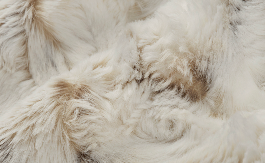 Natural Snowy Owl Luxe Cuddle Taupe backing - (Made to Order)