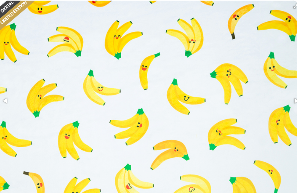 Go Bananas! & Mystery Backing - Luxe Minky - Adult Blanket - 58x70" - IN STOCK (MADE TO ORDER)