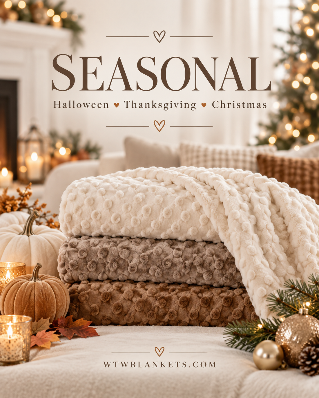 Seasonal Luxury Minky Blankets