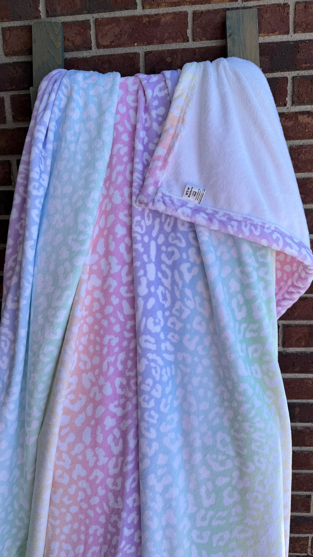 Pastel Leopard CLOUD Cuddle Blankets (single layered softness) - RTS