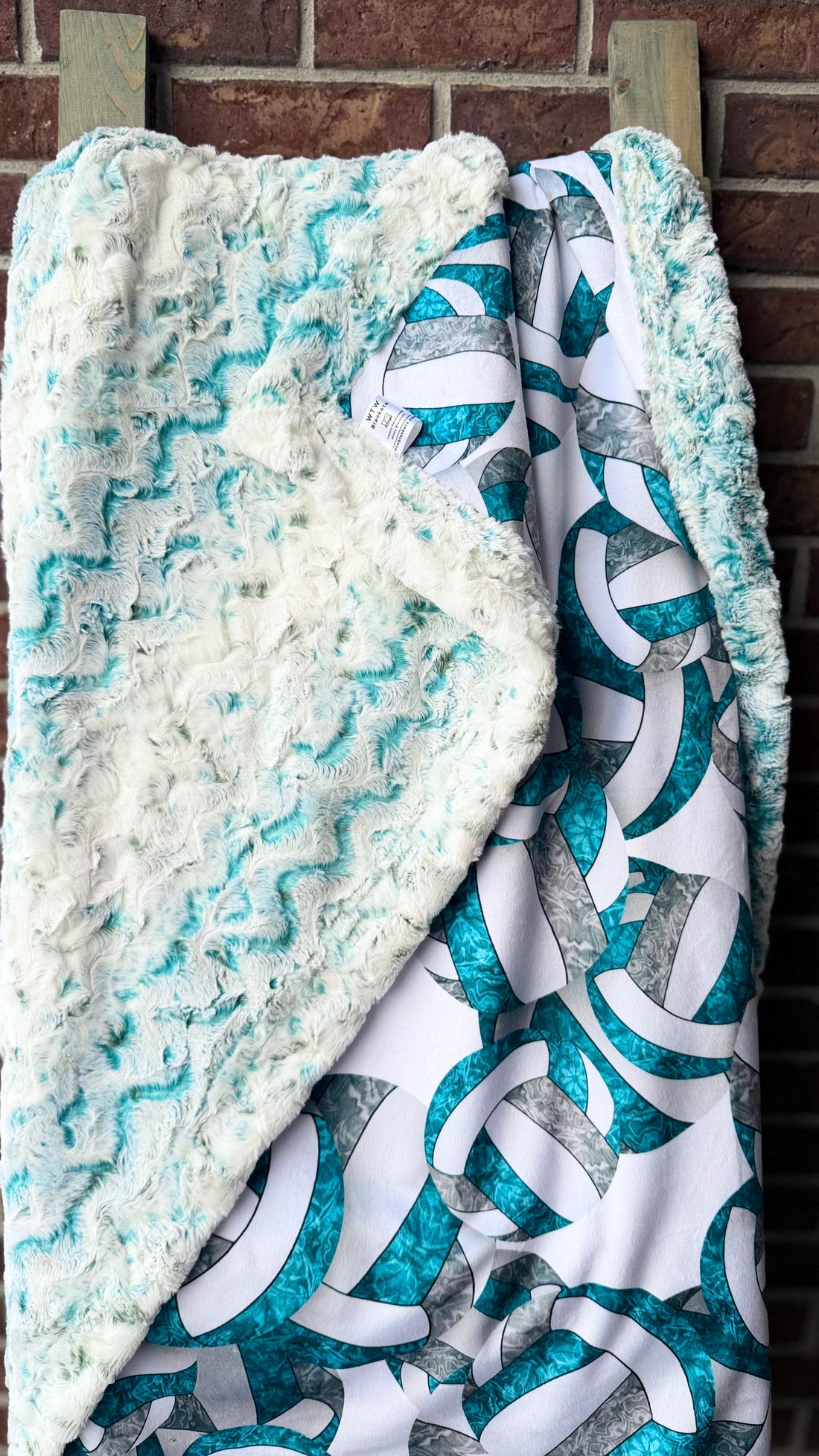 Teal Volleyball - Luxury Minky Blanket (PRE-ORDER)
