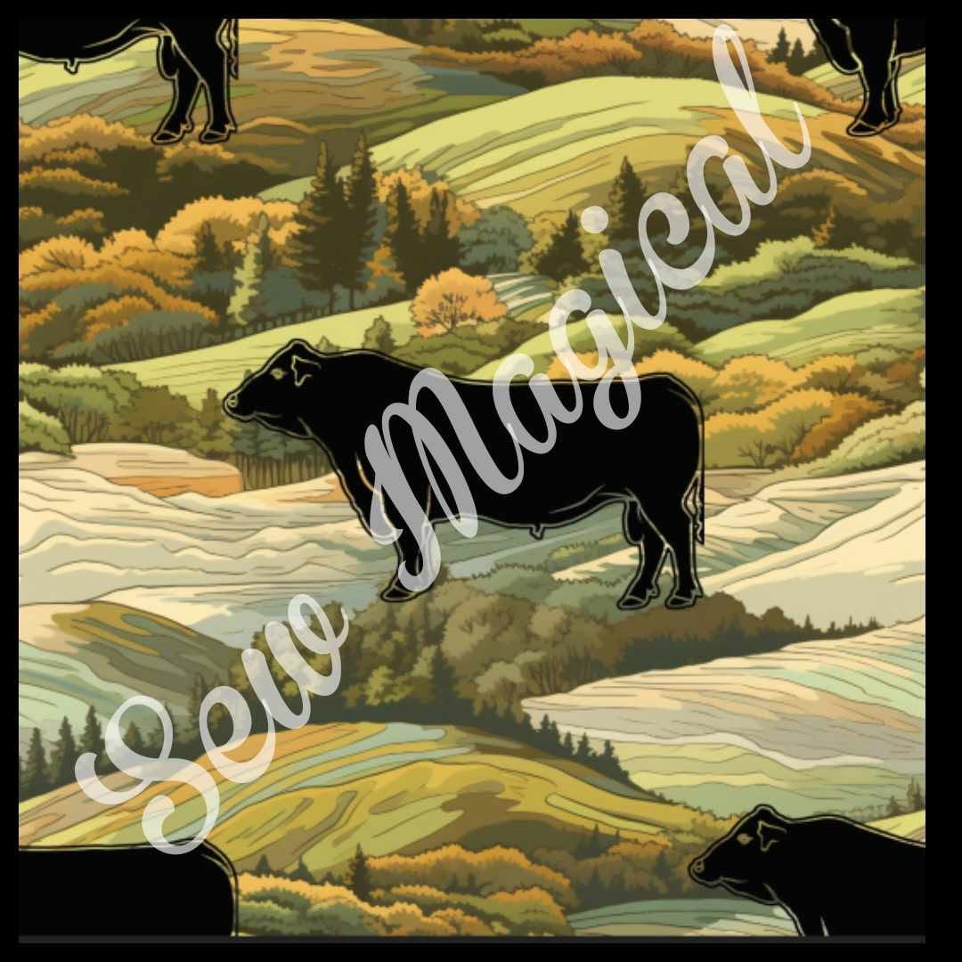 Nature Black Angus Cow - Luxury Minky Blanket - PRE-ORDER (Choose backing after ordering)