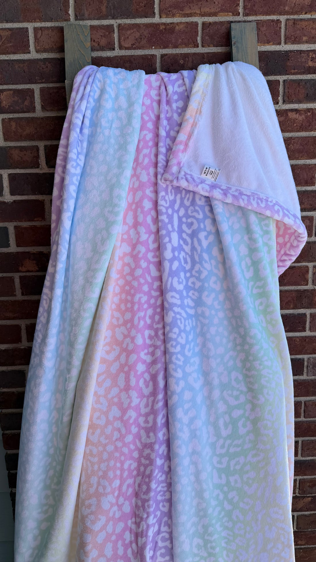 Pastel Leopard CLOUD Cuddle Blankets (single layered softness) - RTS