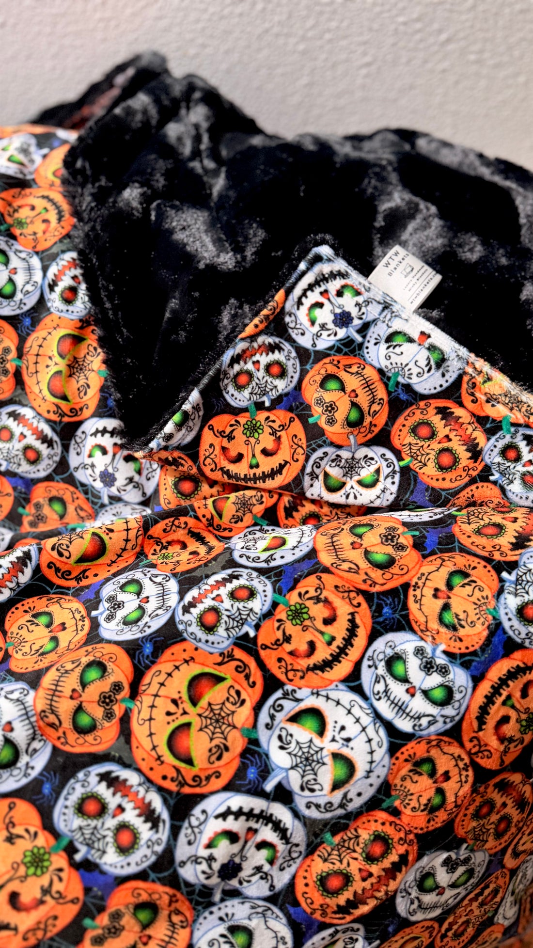 Pumpkin Glow - Child Luxury Minky Blanket - RTS