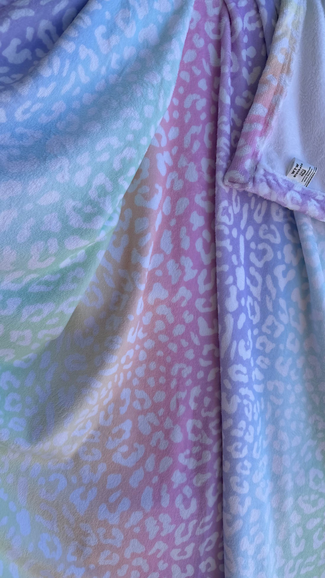 Pastel Leopard CLOUD Cuddle Blankets (single layered softness) - RTS