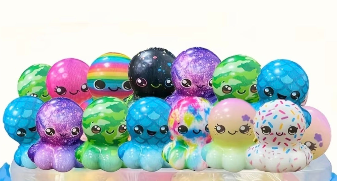 Octopus SQUISHIES toy - various colors