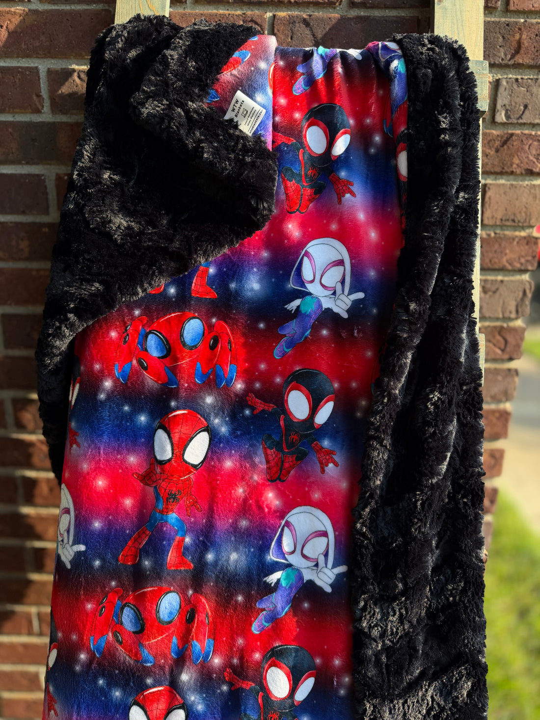 Amazing Friends Navy/Red - Luxury Minky Blanket - Pre-Order