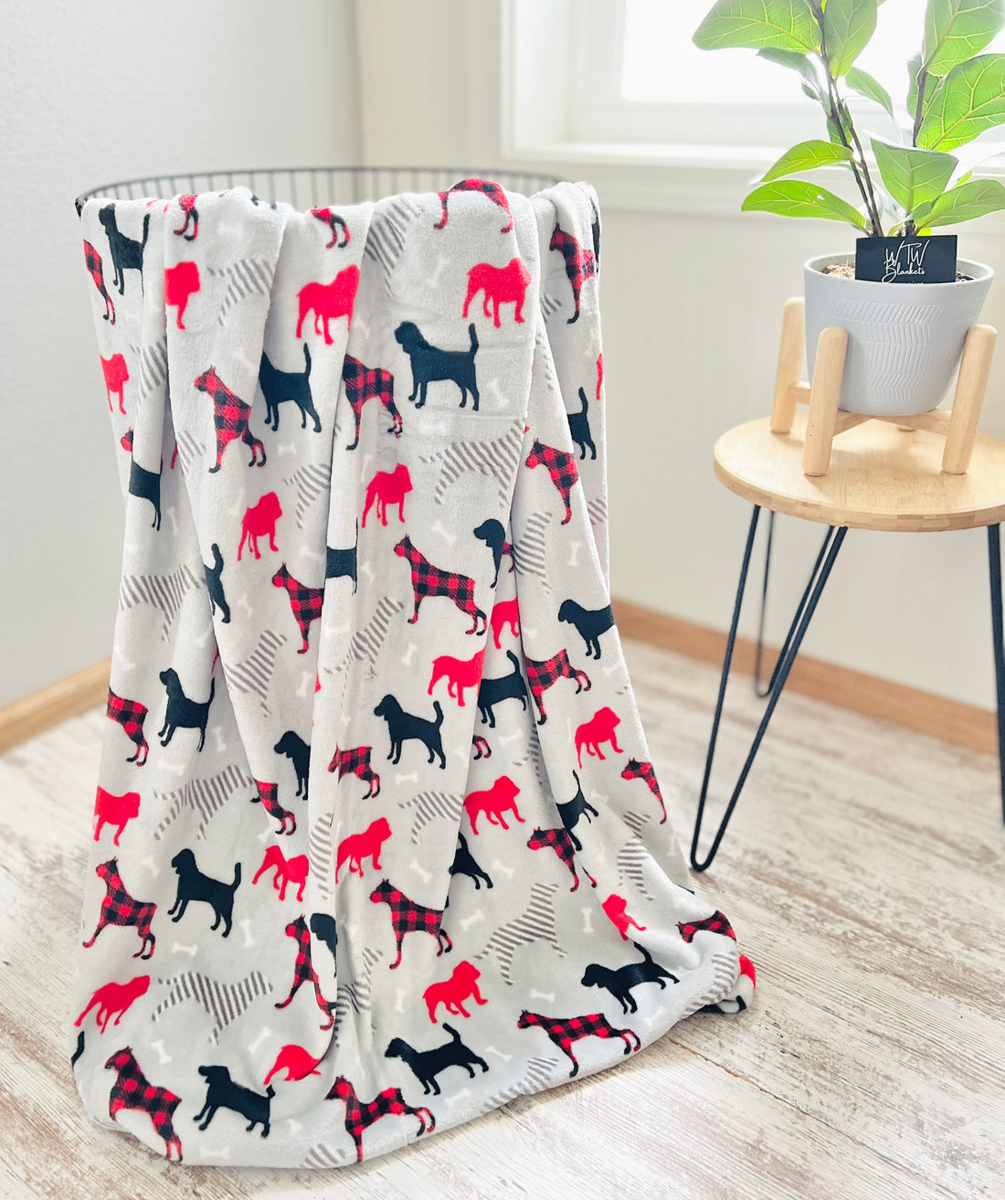 Plaid Dogs *SEW LUSH* Blanket WTW Blankets