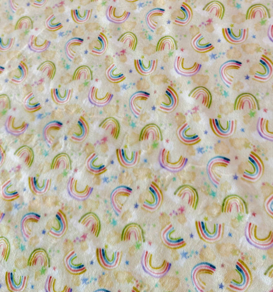 MM Rainbows & Stars Adult/Twin - 58x70" - Luxury Minky Blanket