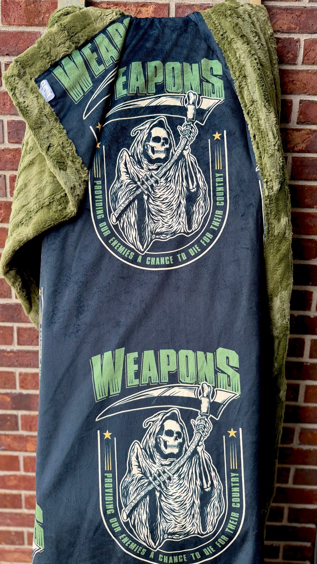 2W1 - WEAP0NS Custom Luxury Minky Blanket - PRE-ORDER