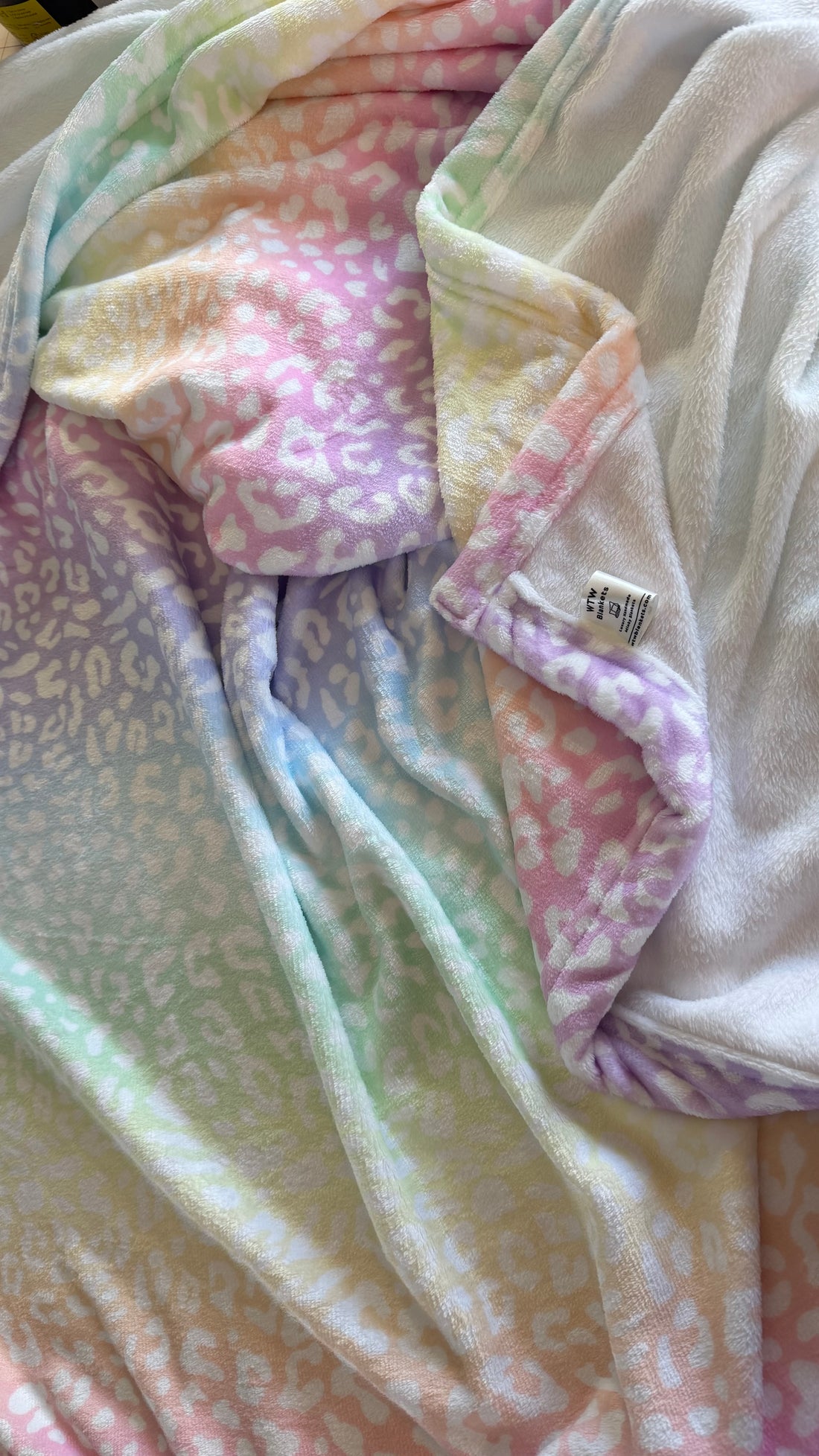 Pastel Leopard CLOUD Cuddle Blankets (single layered softness) - RTS