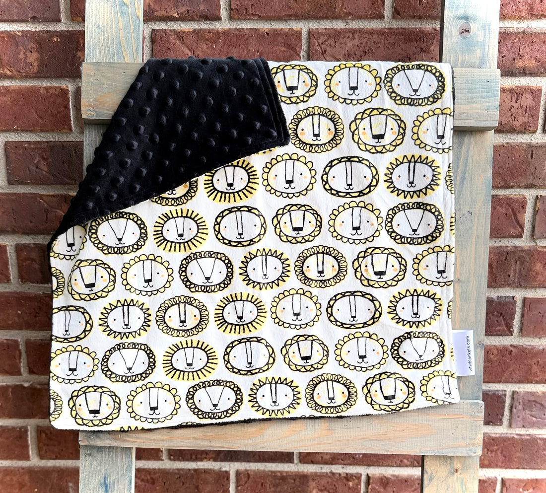 Lionshine Black XL Lovey - 20x20” Cuddle Dimple - RTS
