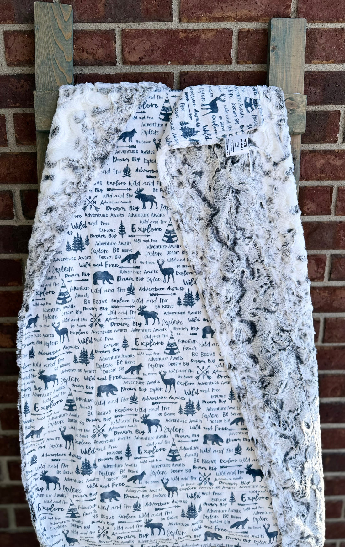 Snowy Owl Alloy Wilderness -29x40" - Baby Luxury Minky Blanket (Limited Edition) - RTS