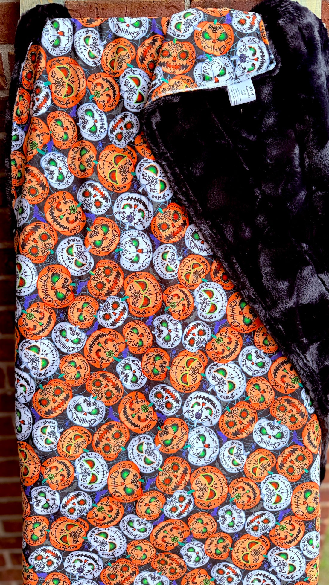 Pumpkin Glow - Child Luxury Minky Blanket - RTS