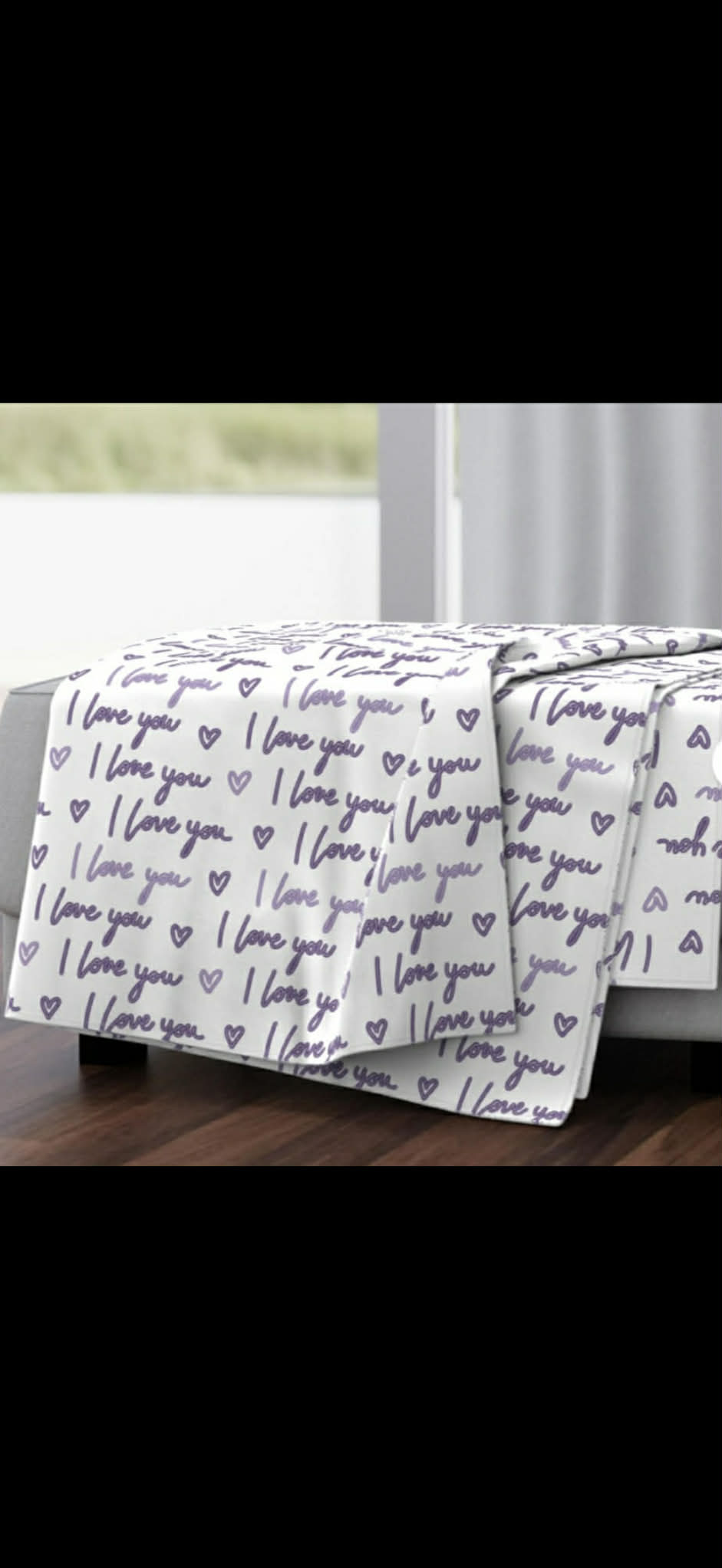 “I LOVE YOU MORE” PURPLE - Luxury Minky Blanket (PRE-ORDER)