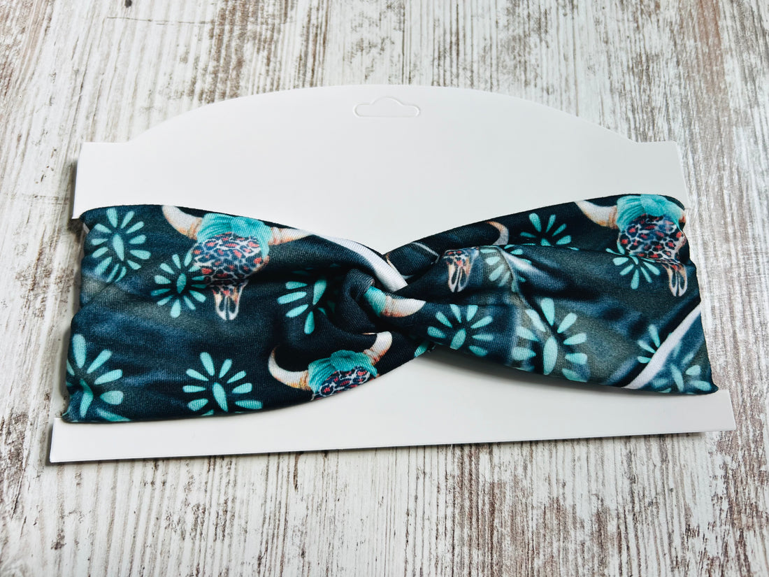 *FLAWED* turquoise rodeo headband