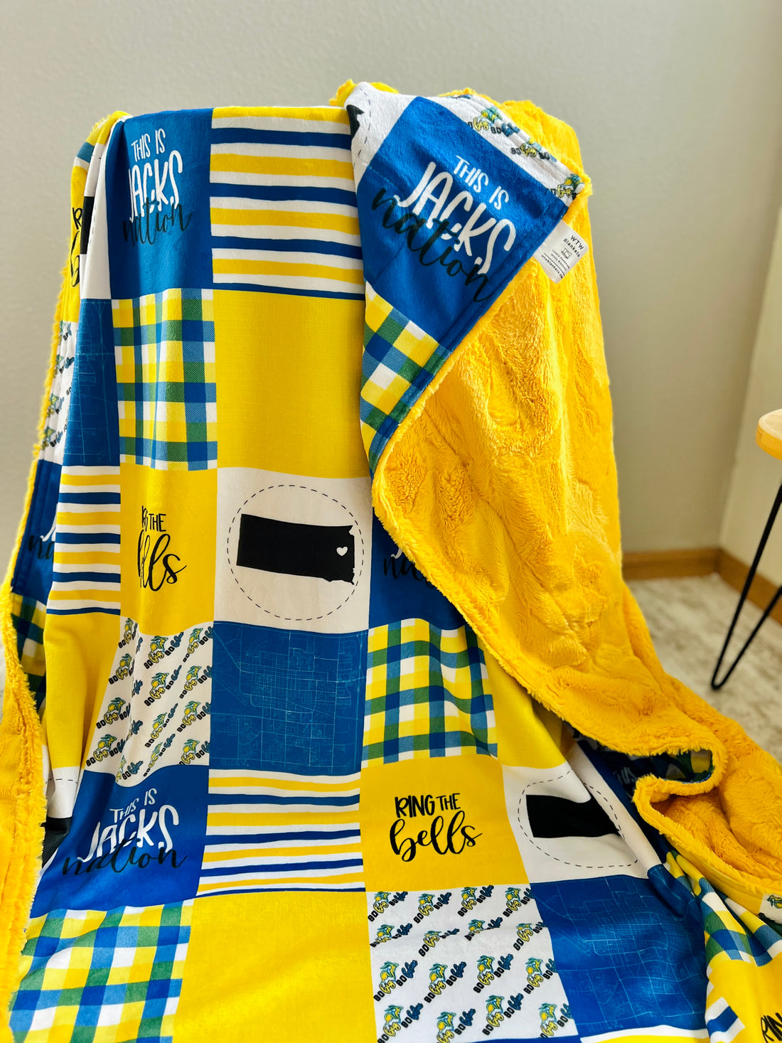 SDSU Nation Jackrabbits - Luxury Minky Blankets - *PRE-ORDER* (2 backing color options)