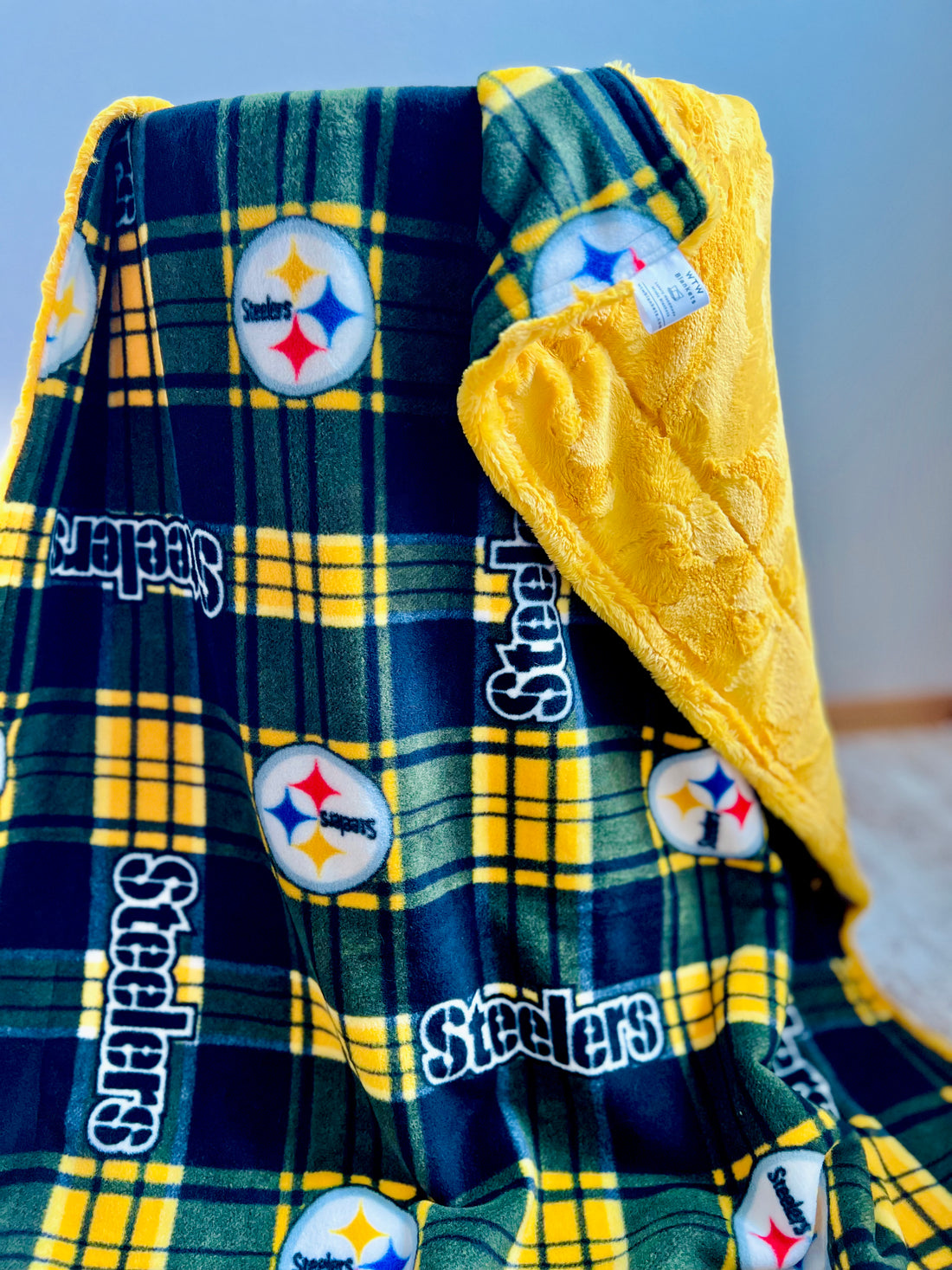 Steelers fleece Sun Luxe Minky Adult Travel - RTS