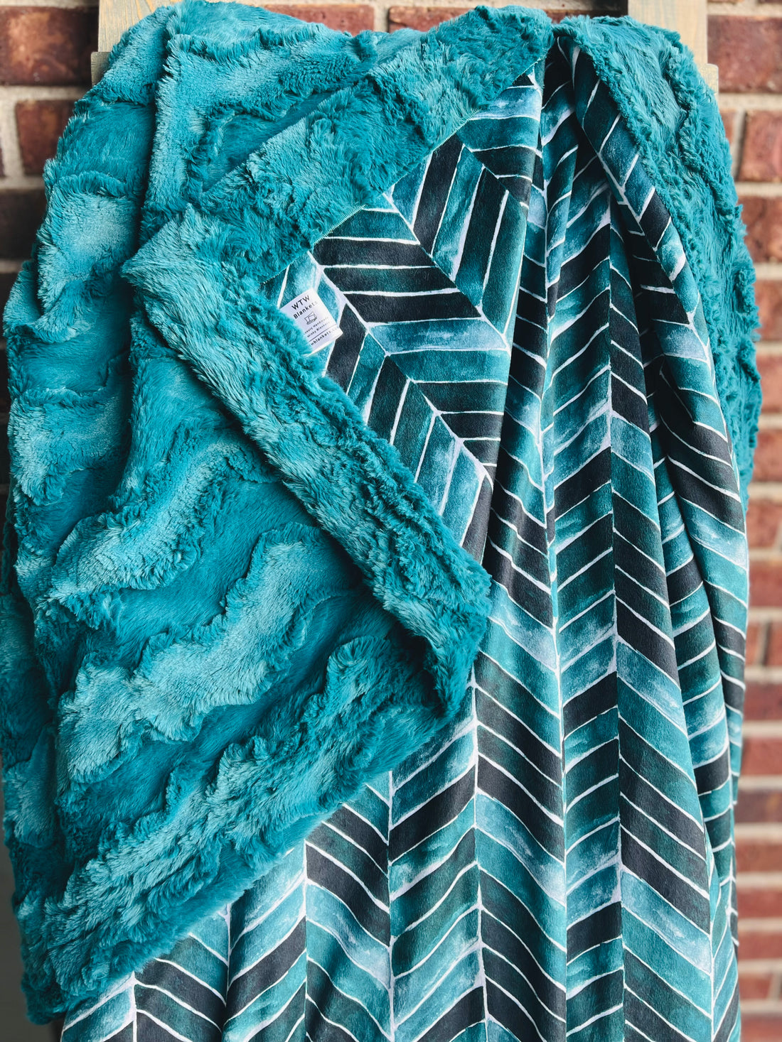 Teal & Snowy Owl Luxe Blanket-  Pre-Order
