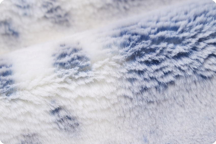 Navy Alaskan Bunny Luxury Minky - QUEEN Comforter - Bluebells Cuddle backing - PRE-ORDER